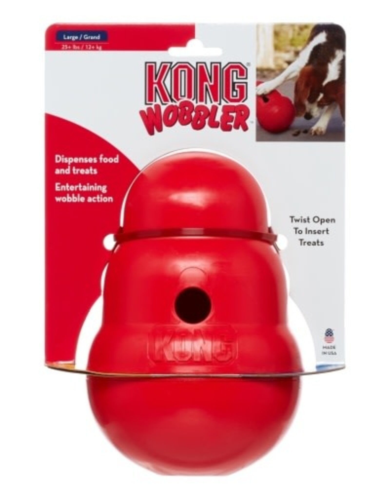 KONG KONG Wobbler Treat Ball Dog Toy - Large