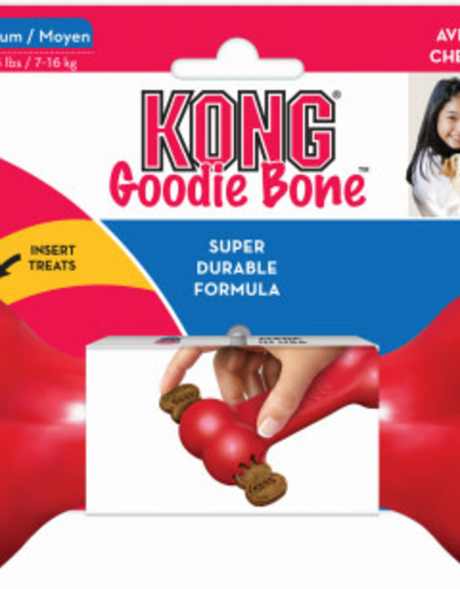 KONG KONG Goodie Bone Dog Toy - Medium