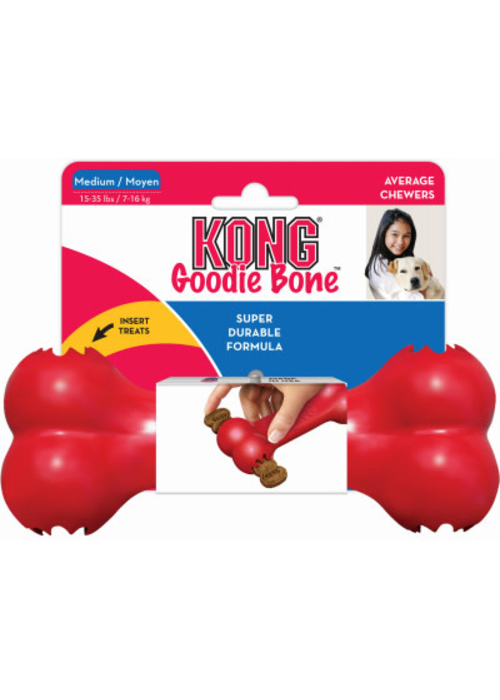 KONG KONG Goodie Bone Dog Toy - Medium