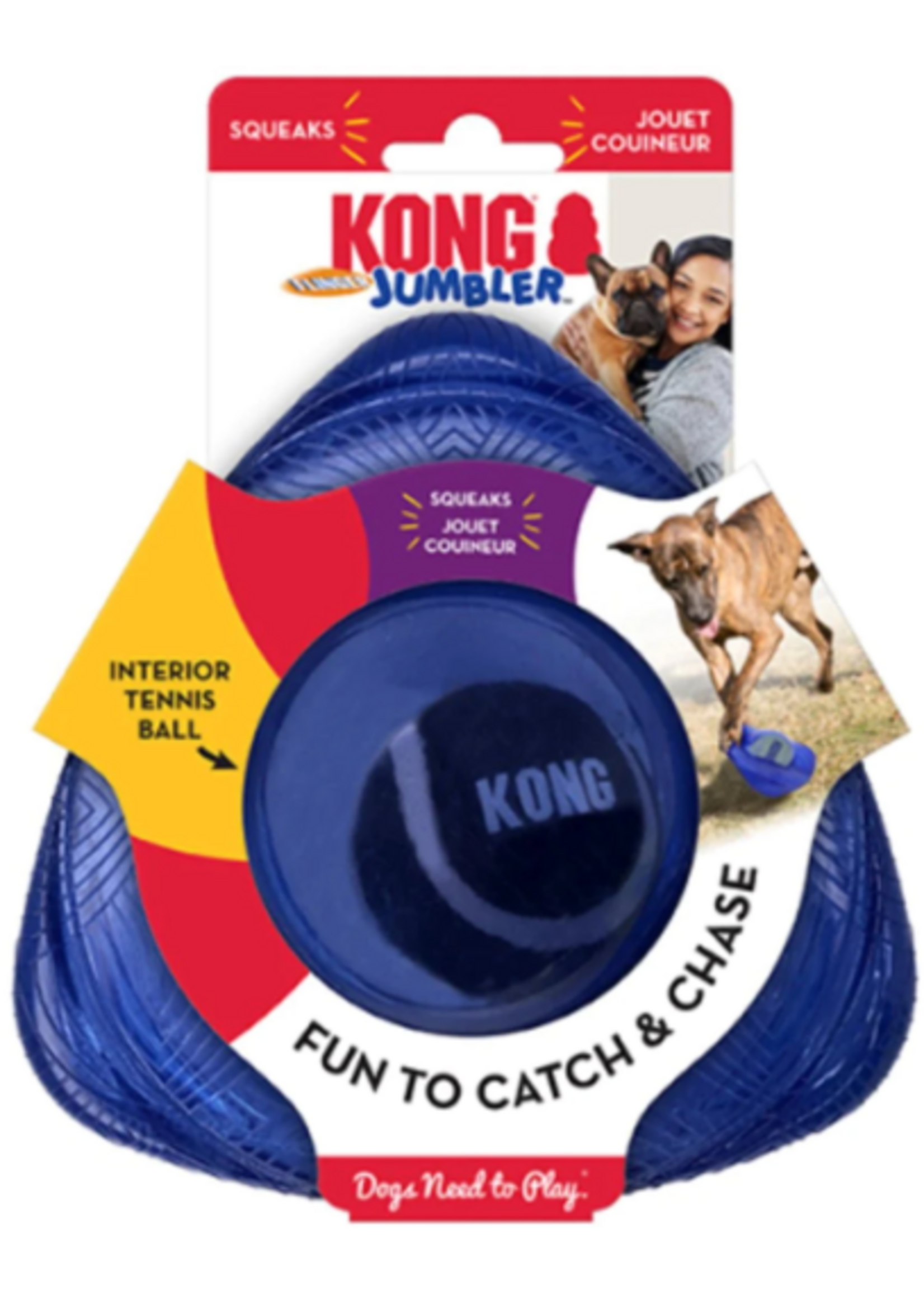 KONG KONG Jumbler Flinger Dog Toy Assorted - Small/Medium