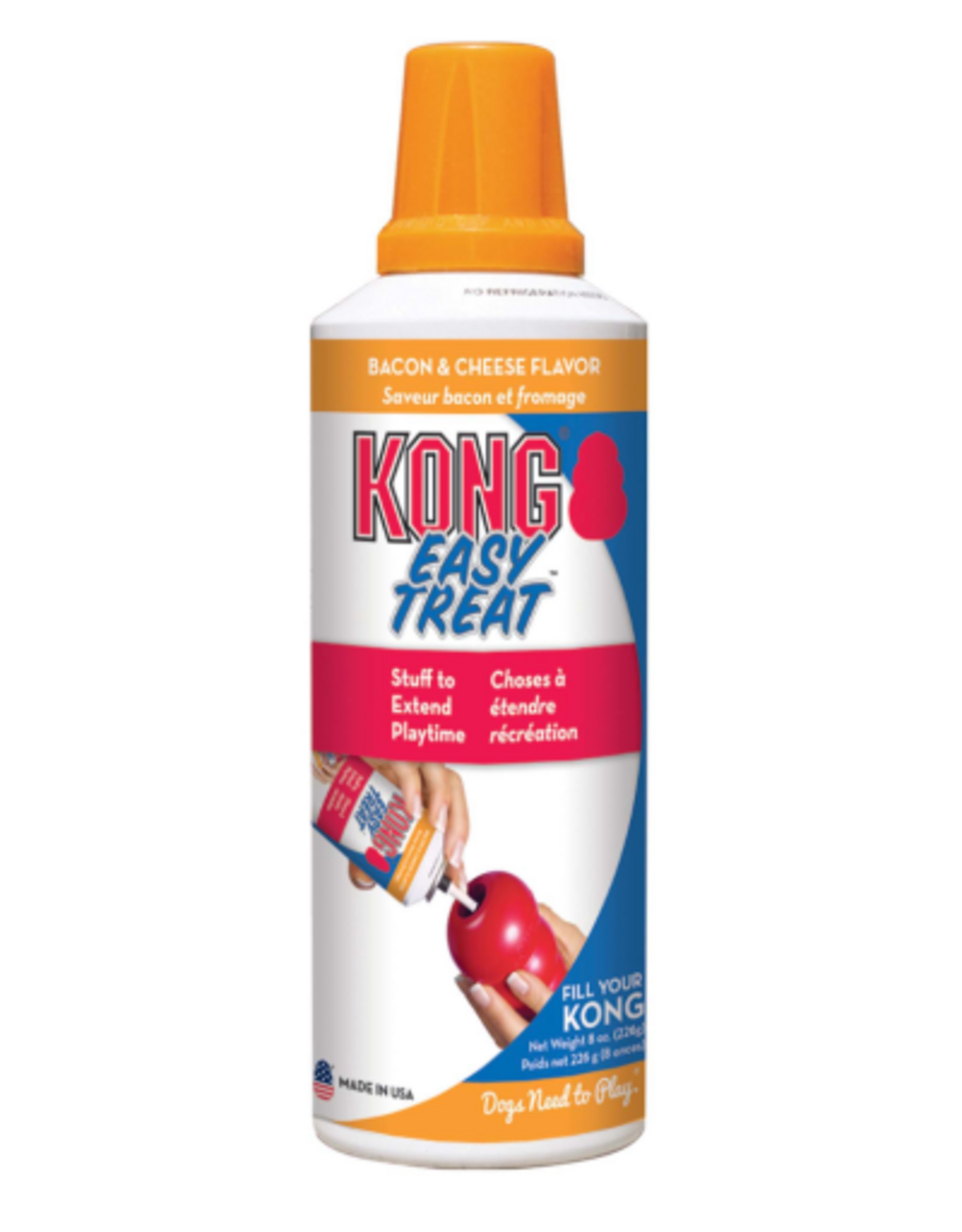 KONG KONG Stuff N Easy Treat Bacon & Cheese Paste Dog Treat - 8 Oz