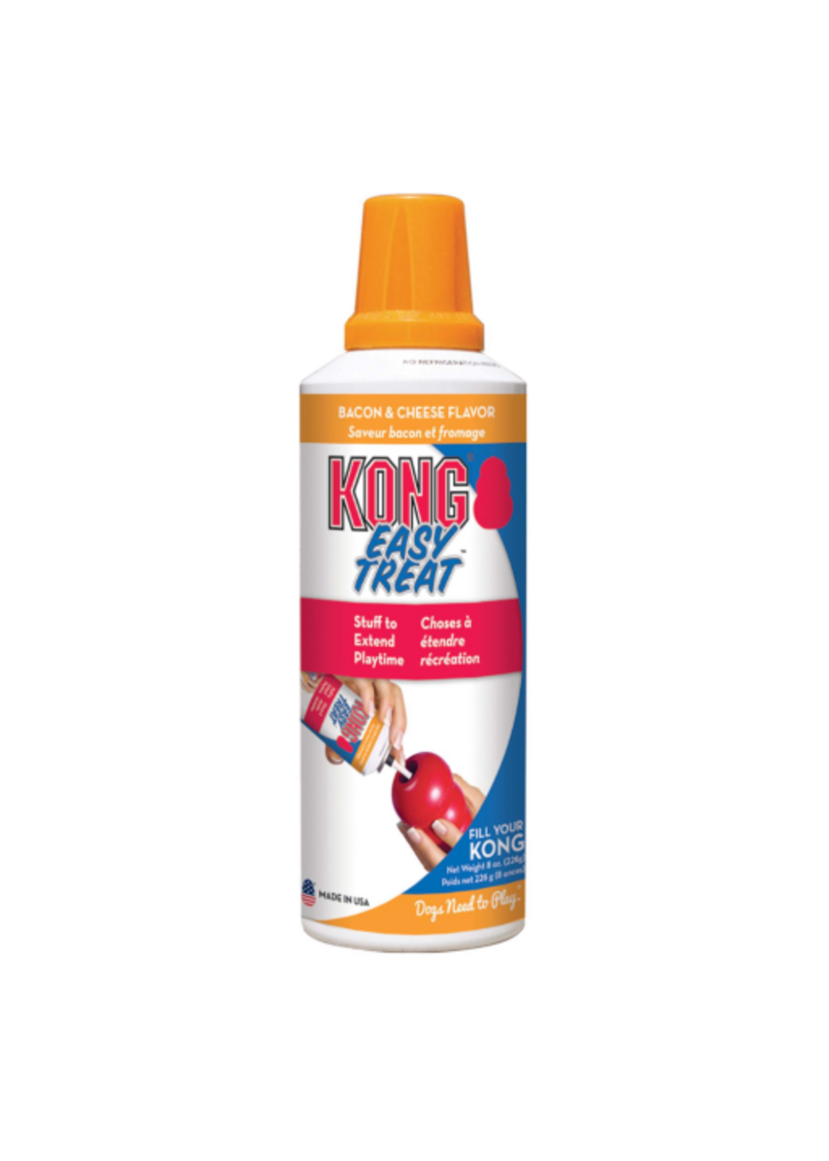 KONG KONG Stuff N Easy Treat Bacon & Cheese Paste Dog Treat - 8 Oz