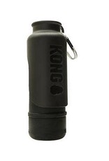 KONG KONG H2O K9 UNIT Insulated Stainless Steel Dog Water Bottle & Travel Bowl, Shadow Black, 25-oz