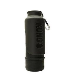 KONG KONG H2O K9 UNIT Insulated Stainless Steel Dog Water Bottle & Travel Bowl, Shadow Black, 25-oz