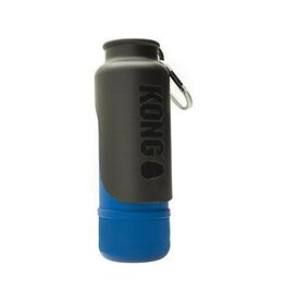 KONG KONG H2O K9 UNIT Insulated Stainless Steel Dog Water Bottle & Travel Bowl, 25-oz, Blue