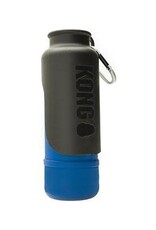 KONG KONG H2O K9 UNIT Insulated Stainless Steel Dog Water Bottle & Travel Bowl, 25-oz, Blue