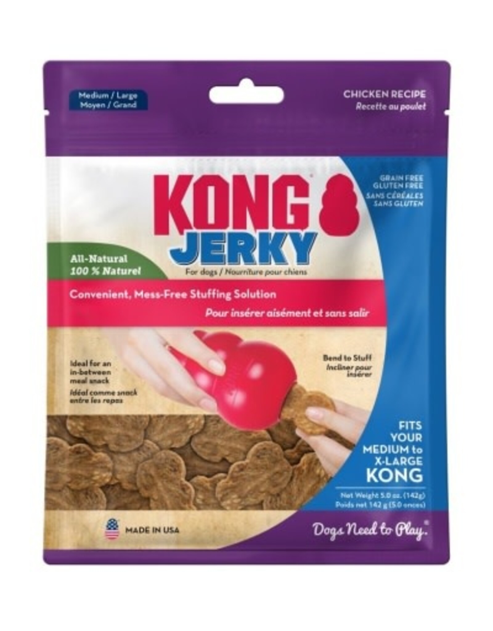 KONG KONG Jerky Chicken Dog Treat - Medium/Large