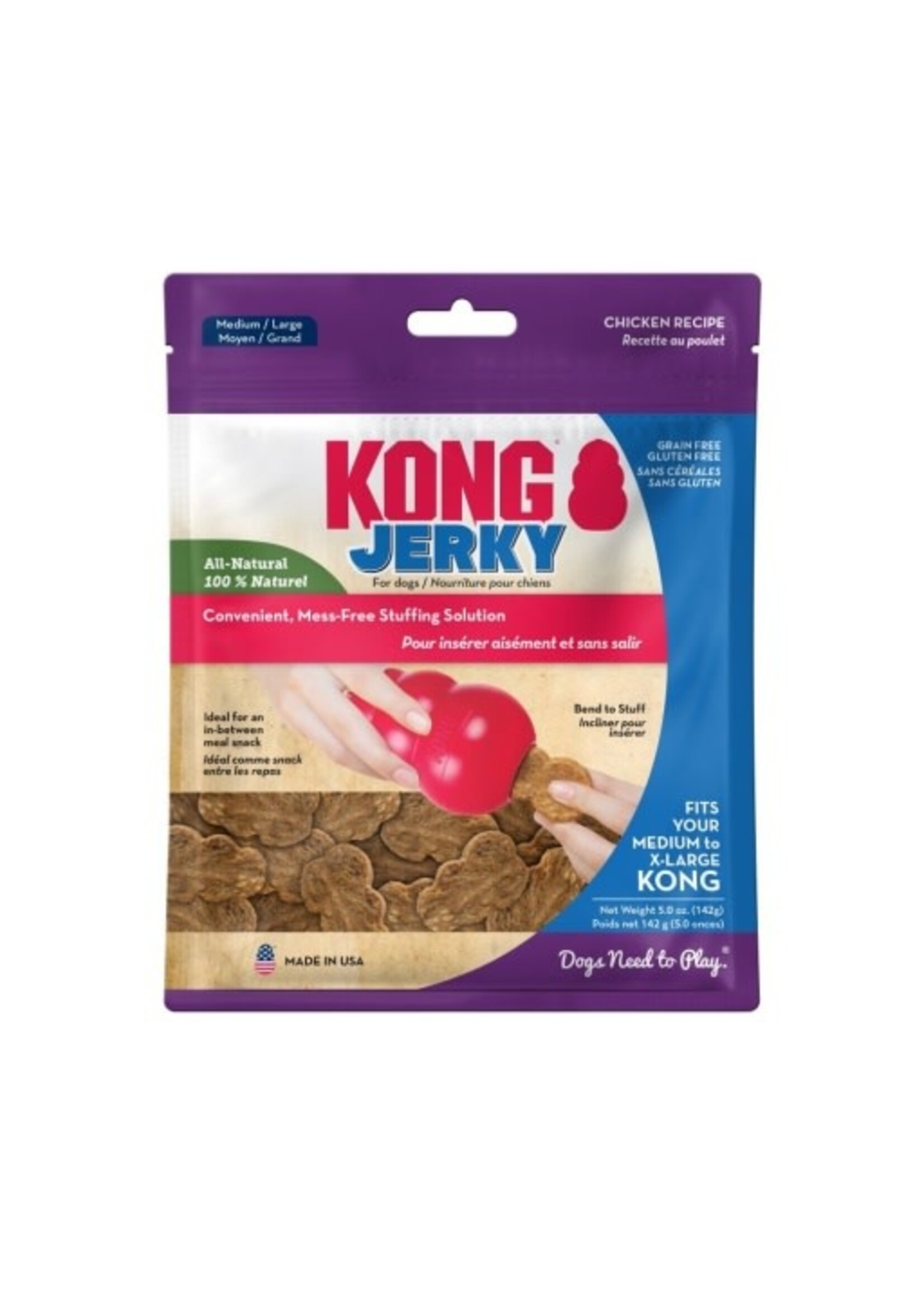 KONG KONG Jerky Chicken Dog Treat - Medium/Large