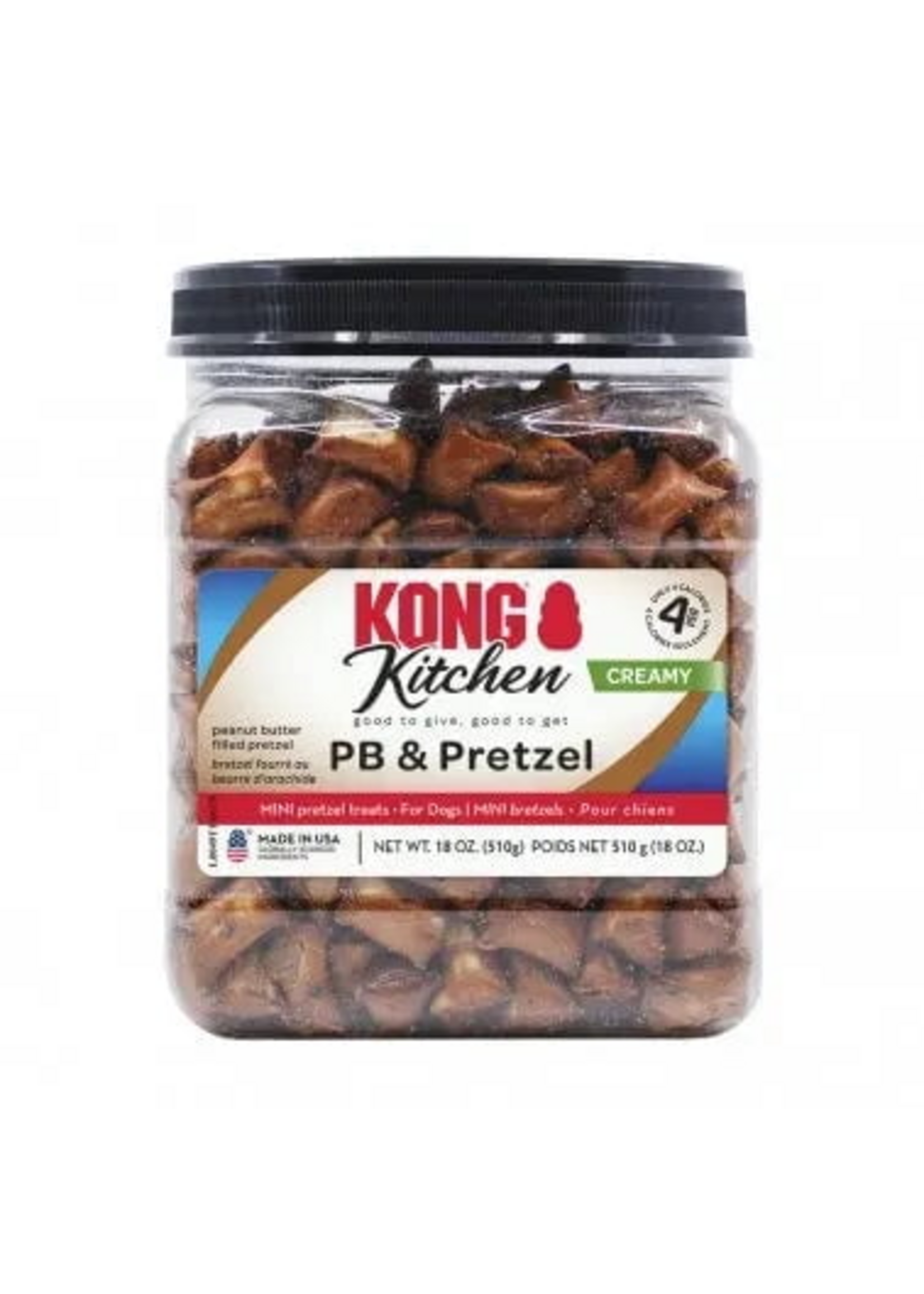 KONG KONG Kitchen Creamy Peanut Butter and Pretzel Dog Treat - 18oz