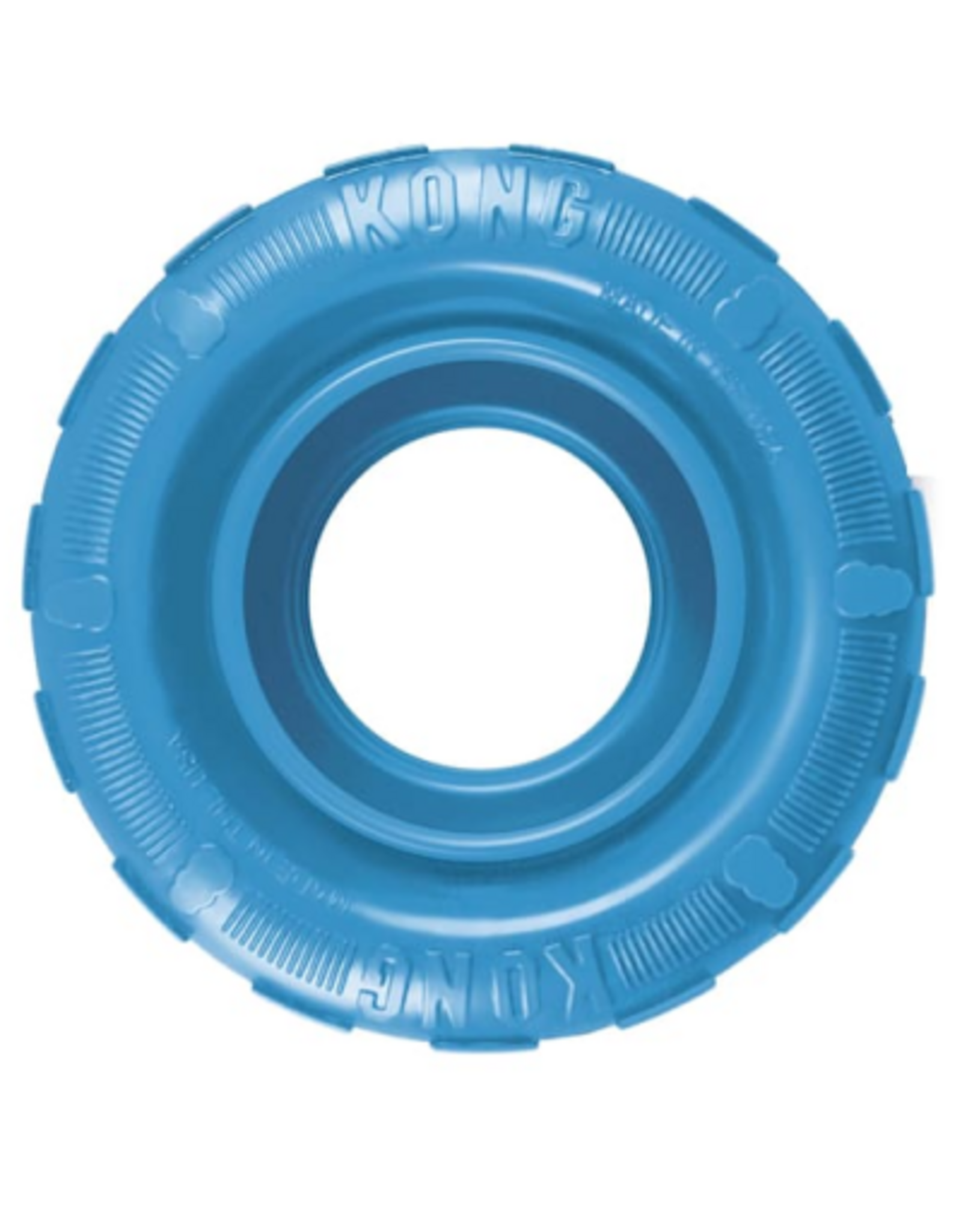 KONG KONG Puppy Tires Dog Toy - Pink/Blue, Medium/Large