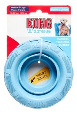 KONG KONG Puppy Tires Dog Toy - Pink/Blue, Medium/Large