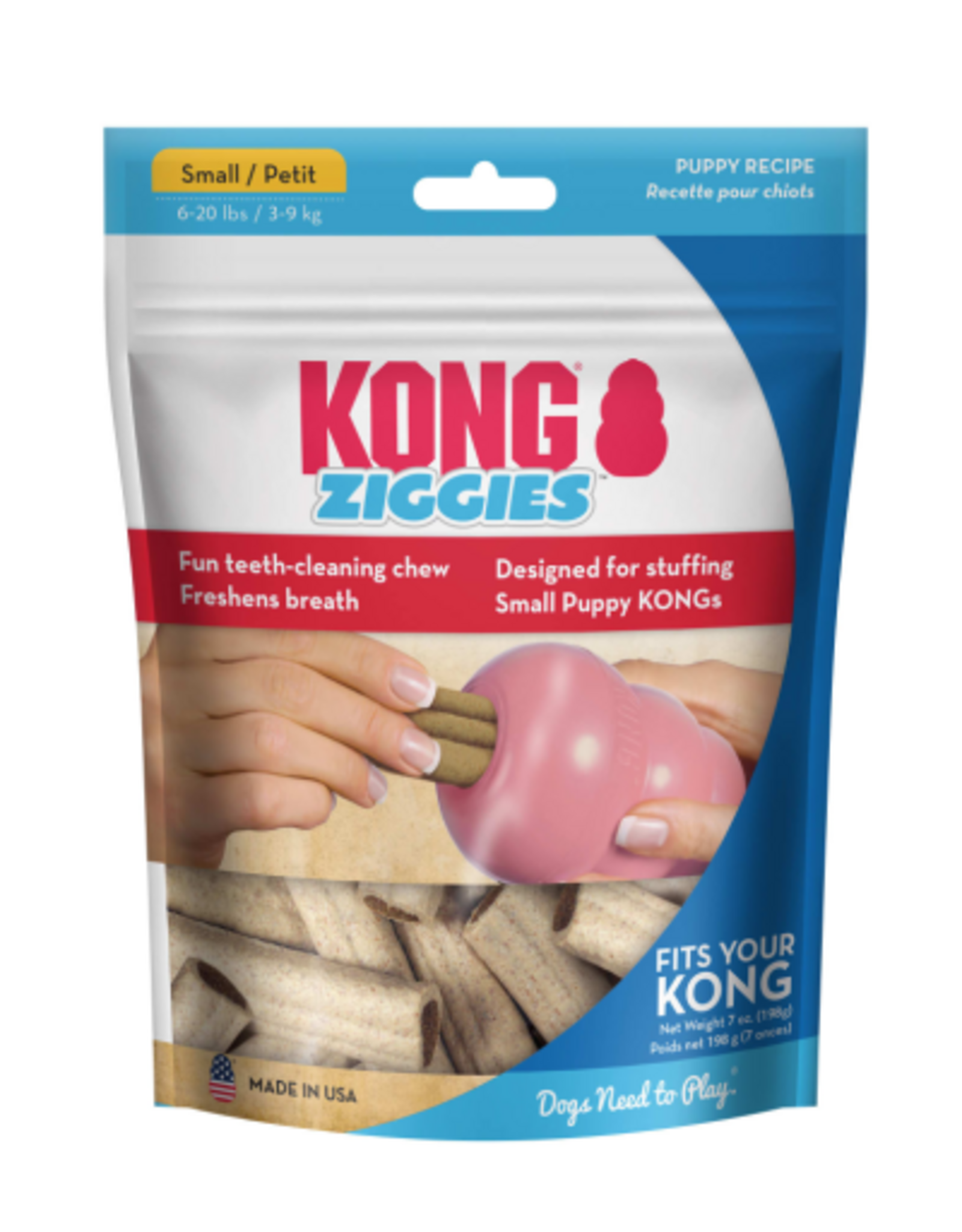 KONG KONG Ziggies Small Puppy Dental Dog Treats - 7 Oz