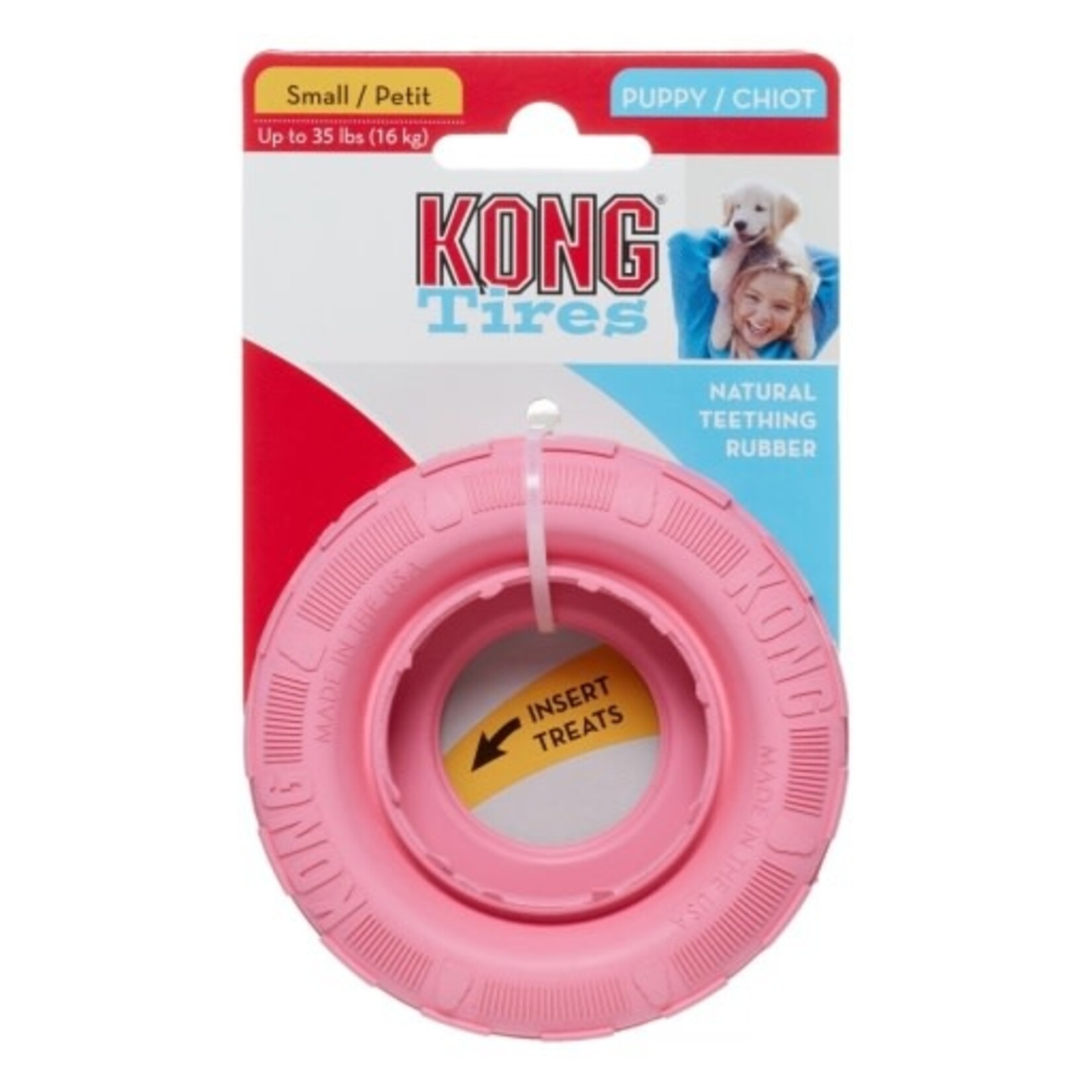 KONG KONG Puppy Tire Dog Toy - Small