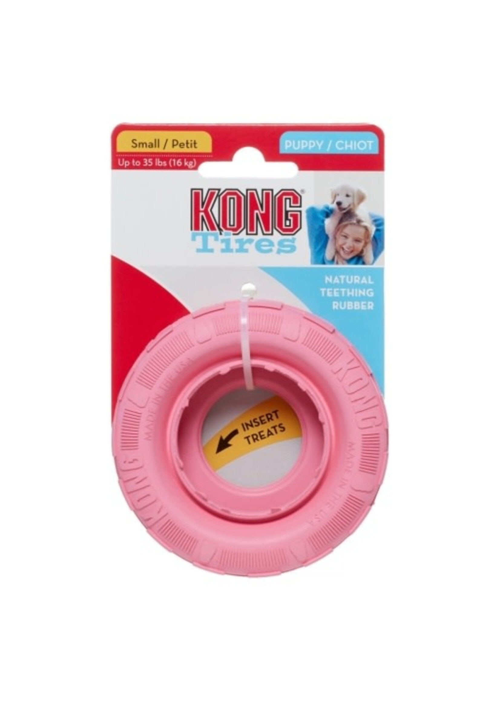 KONG KONG Puppy Tire Dog Toy - Small