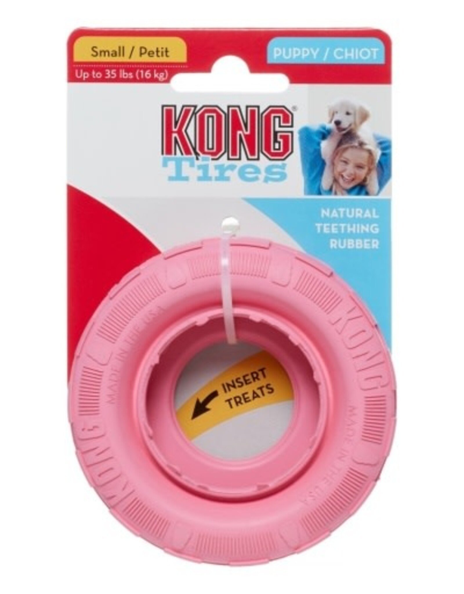 KONG KONG Puppy Tire Dog Toy - Small
