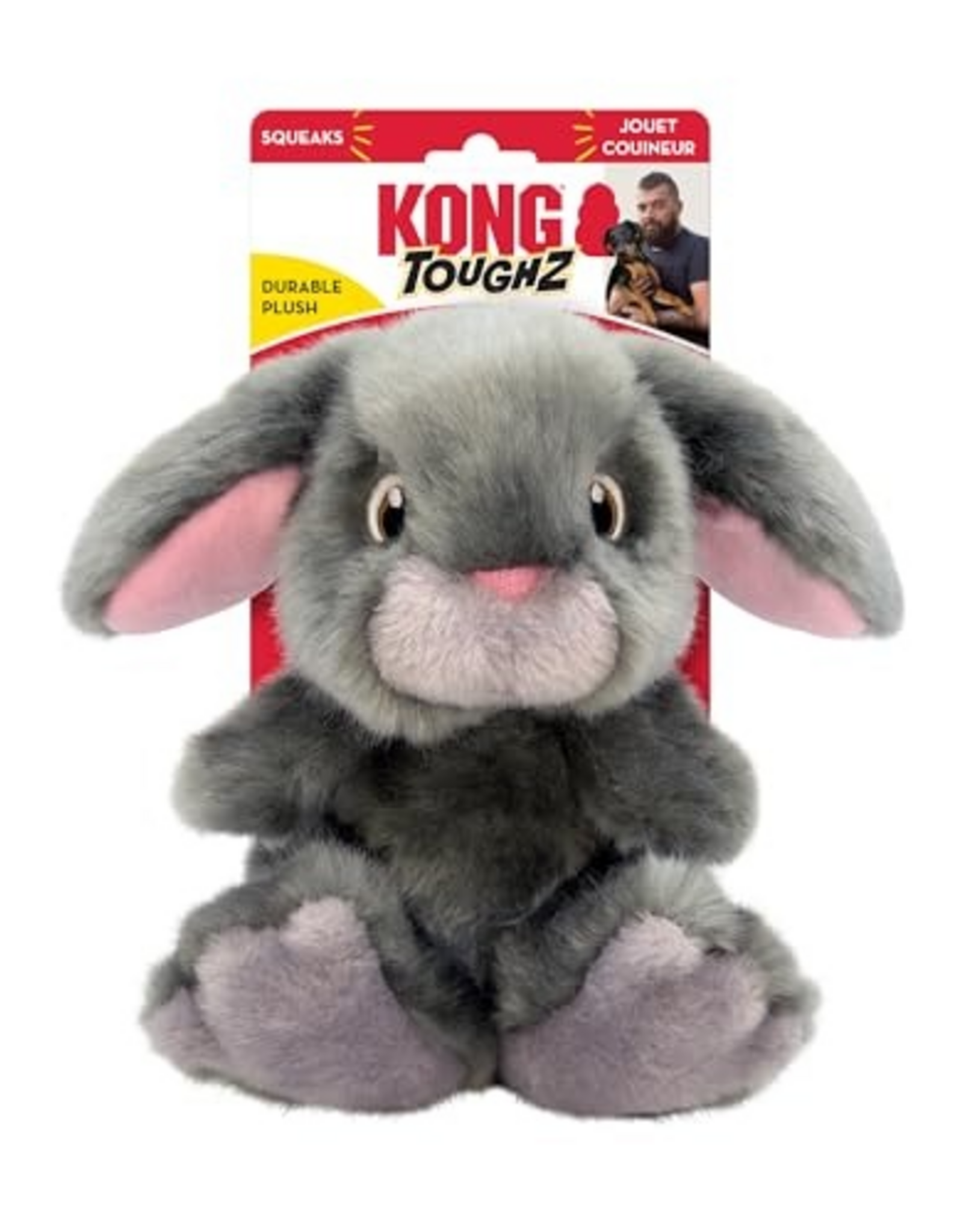 KONG KONG Toughz Durable Plush Dog Toy (Bunny)
