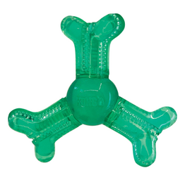 KONG KONG Squeezz Dental Roller Bone Dog Toy - Small, Green