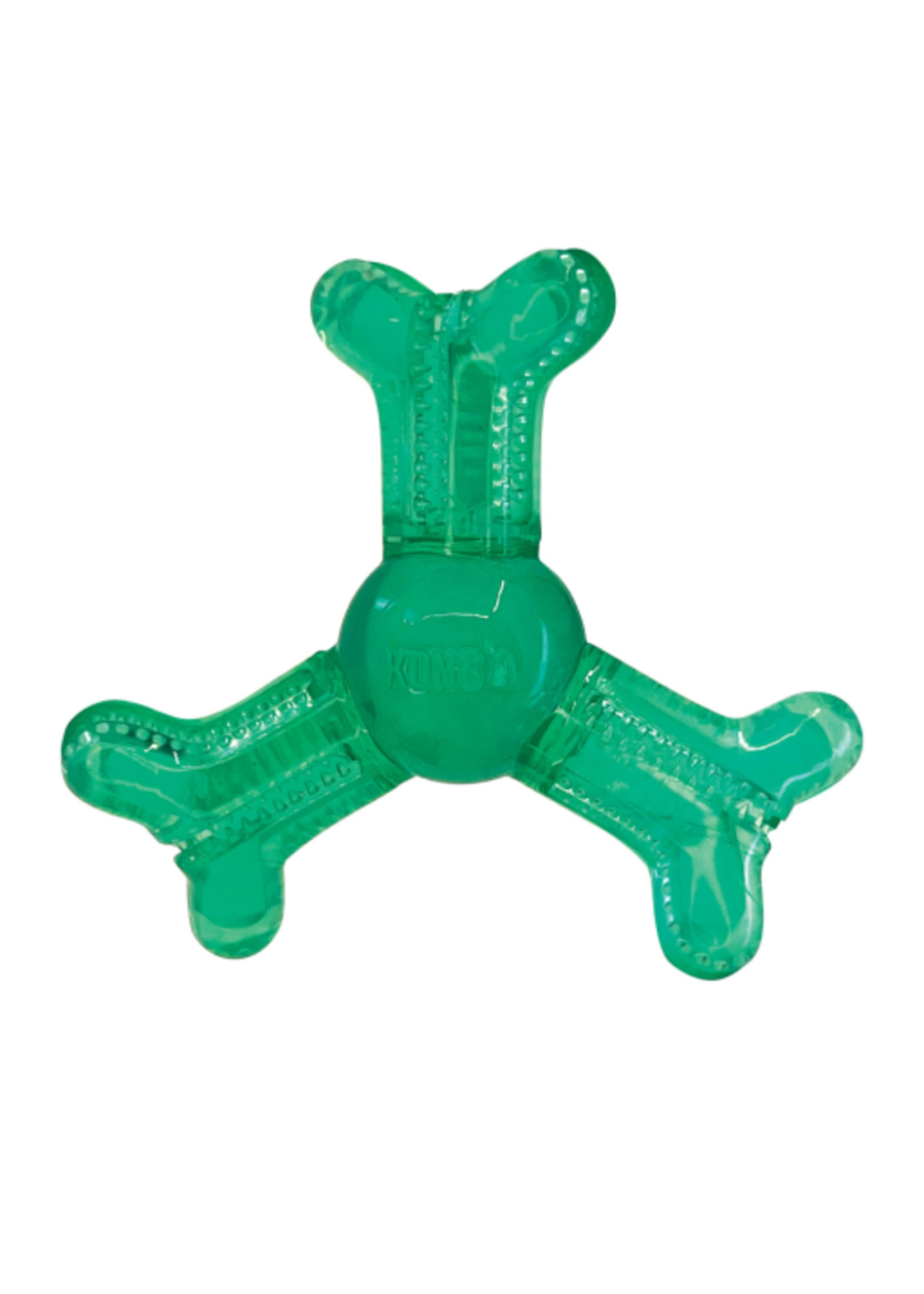 KONG KONG Squeezz Dental Roller Bone Dog Toy - Small, Green