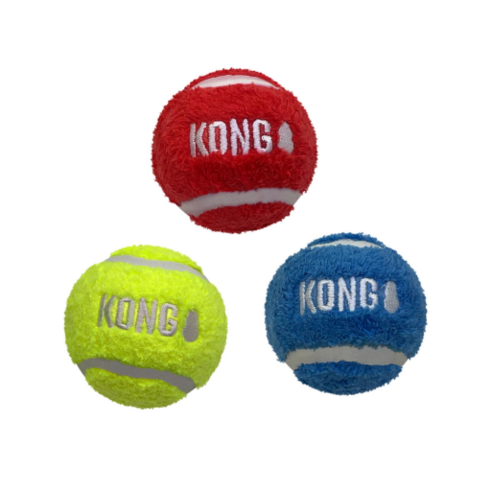 KONG KONG Sport Softies Balls 3-pk Assorted Medium