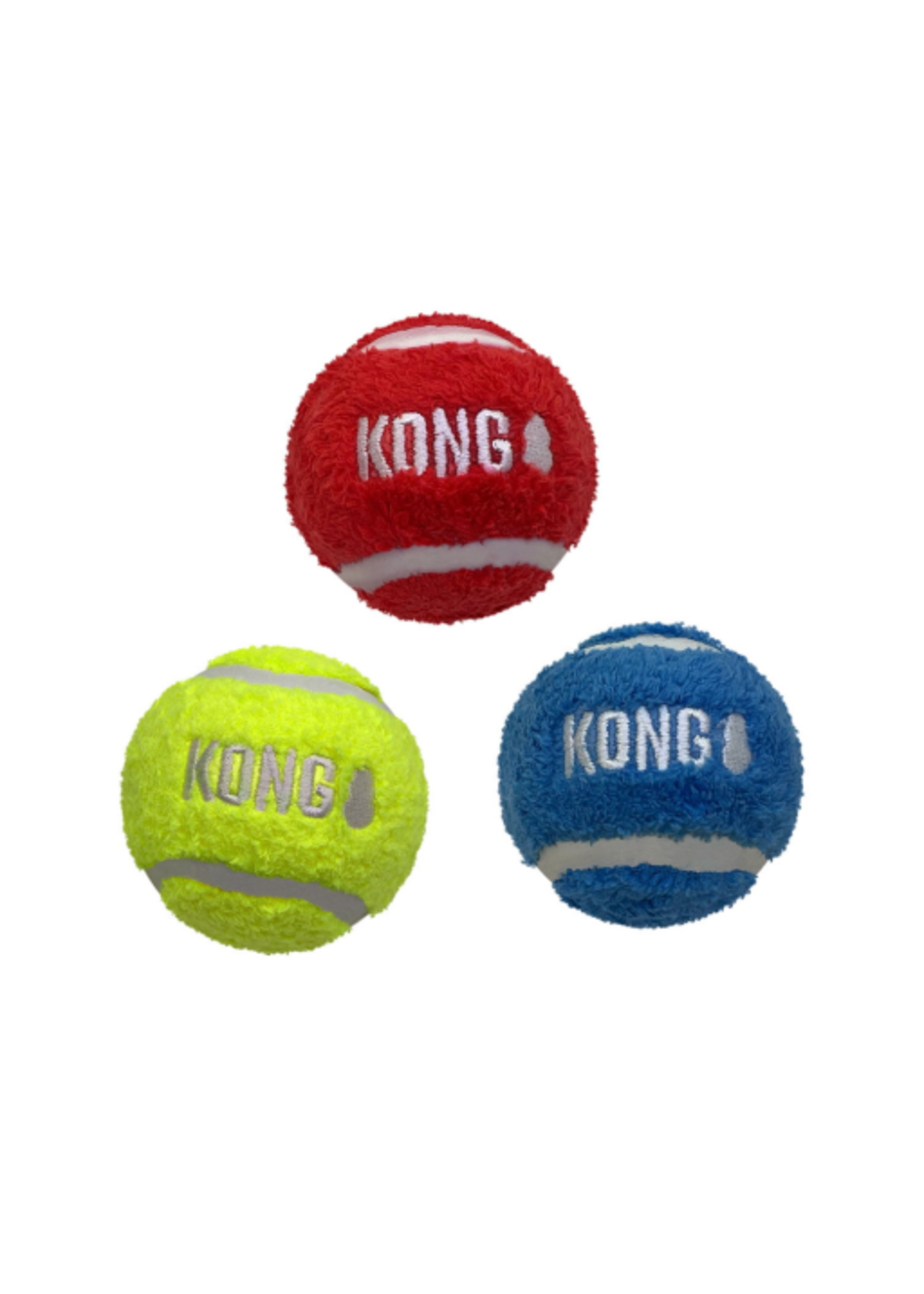KONG KONG Sport Softies Balls 3-pk Assorted Medium
