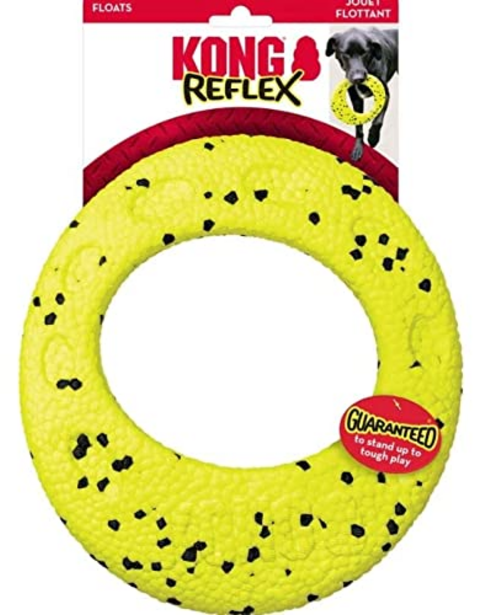 KONG KONG Reflex Flyer Dog Toy - Large, Yellow