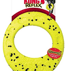 KONG KONG Reflex Flyer Dog Toy - Large, Yellow