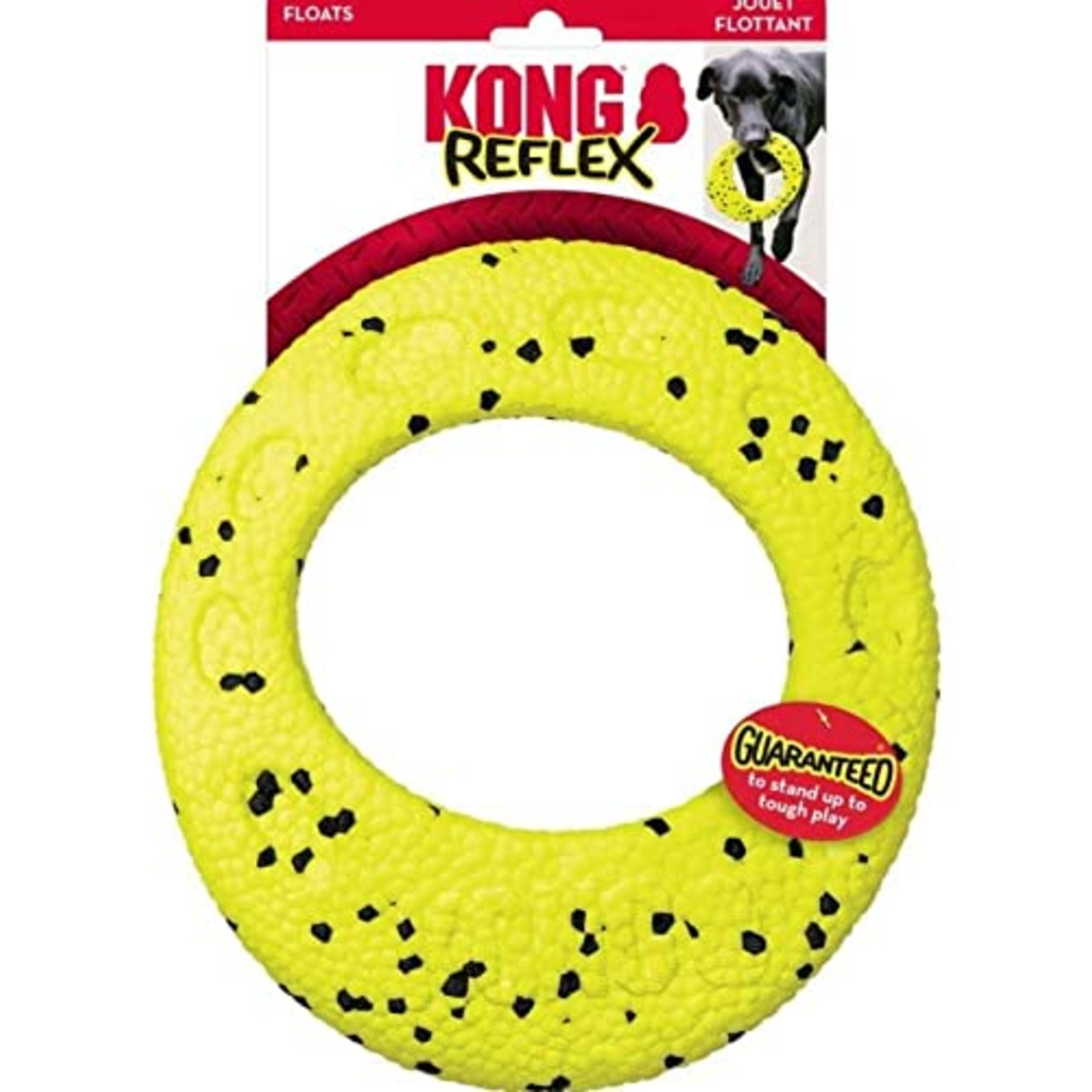 KONG KONG Reflex Flyer Dog Toy - Large, Yellow