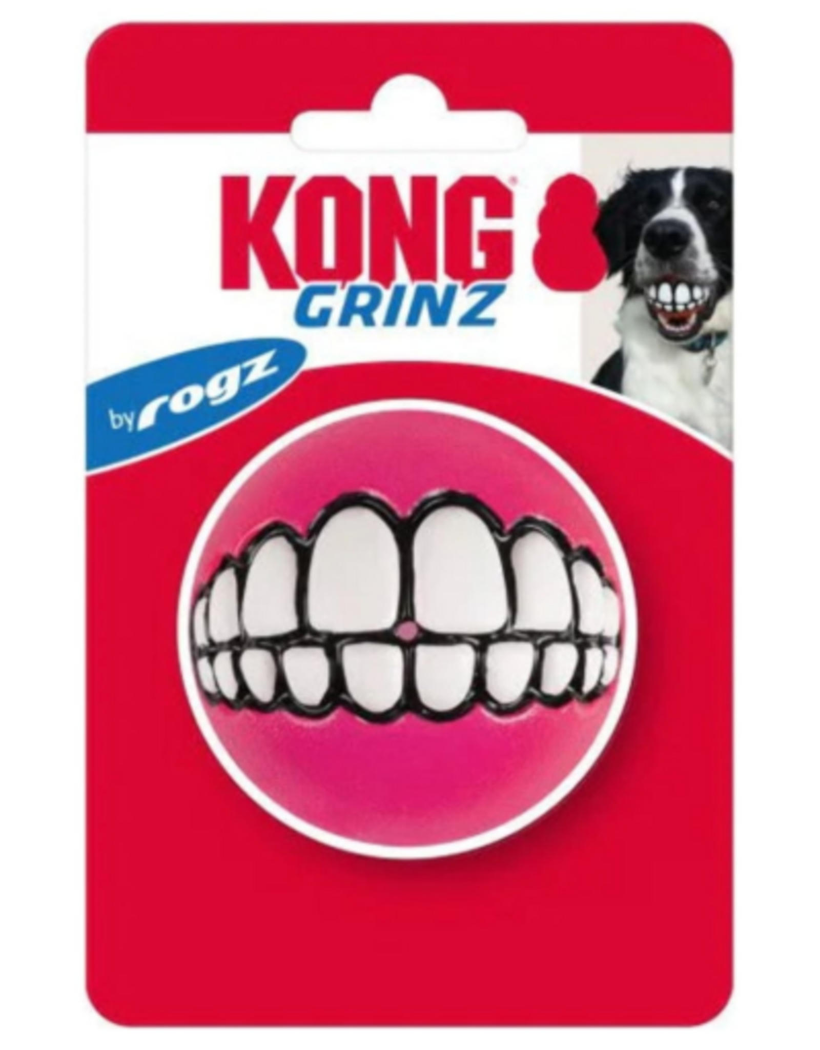 KONG KONG Rogz Grinz Treat Ball Dog Toy - Medium