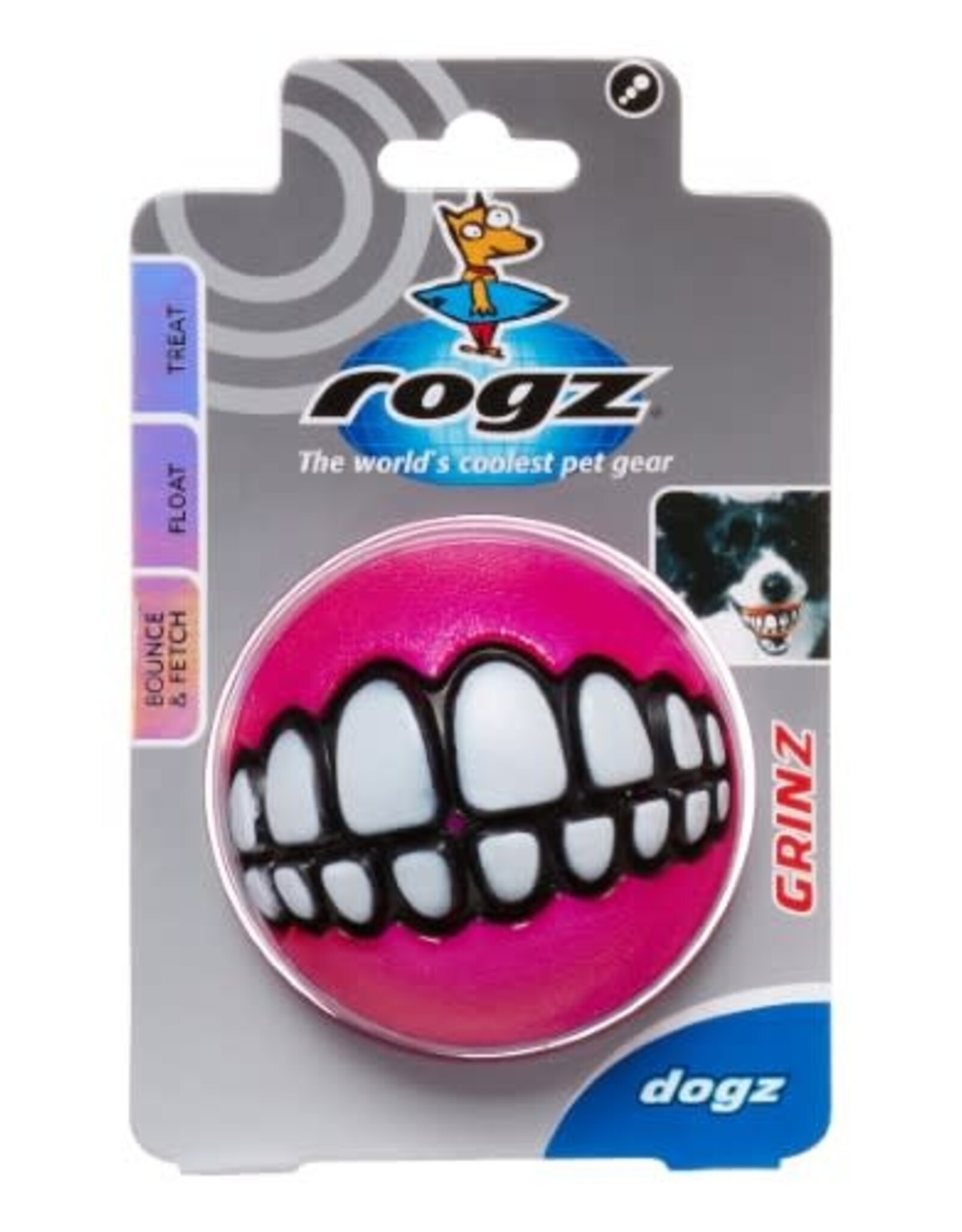 KONG KONG Rogz Grinz Treat Ball Dog Toy - Large