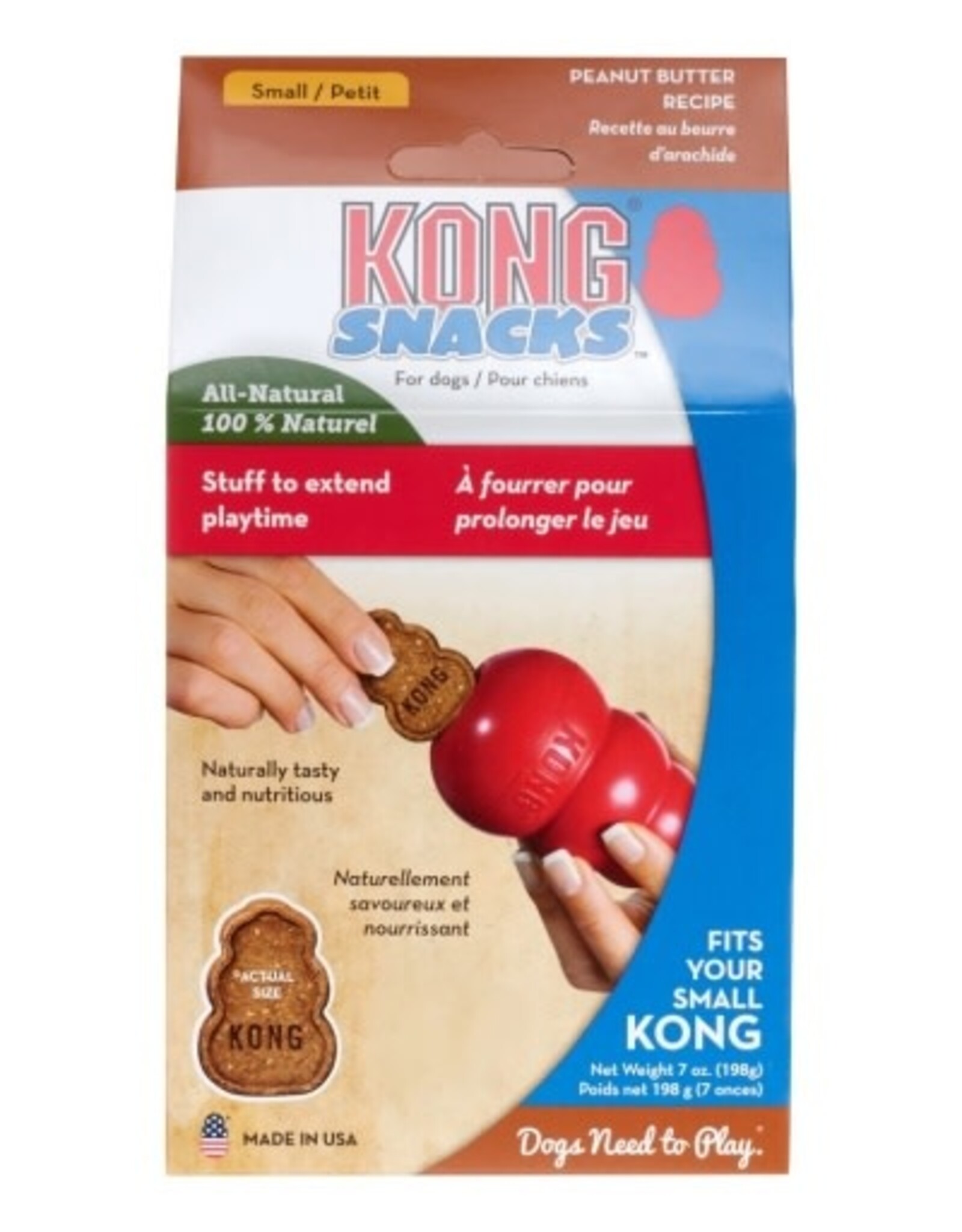 KONG KONG Snacks Peanut Butter Dog Treats - Small 8 oz