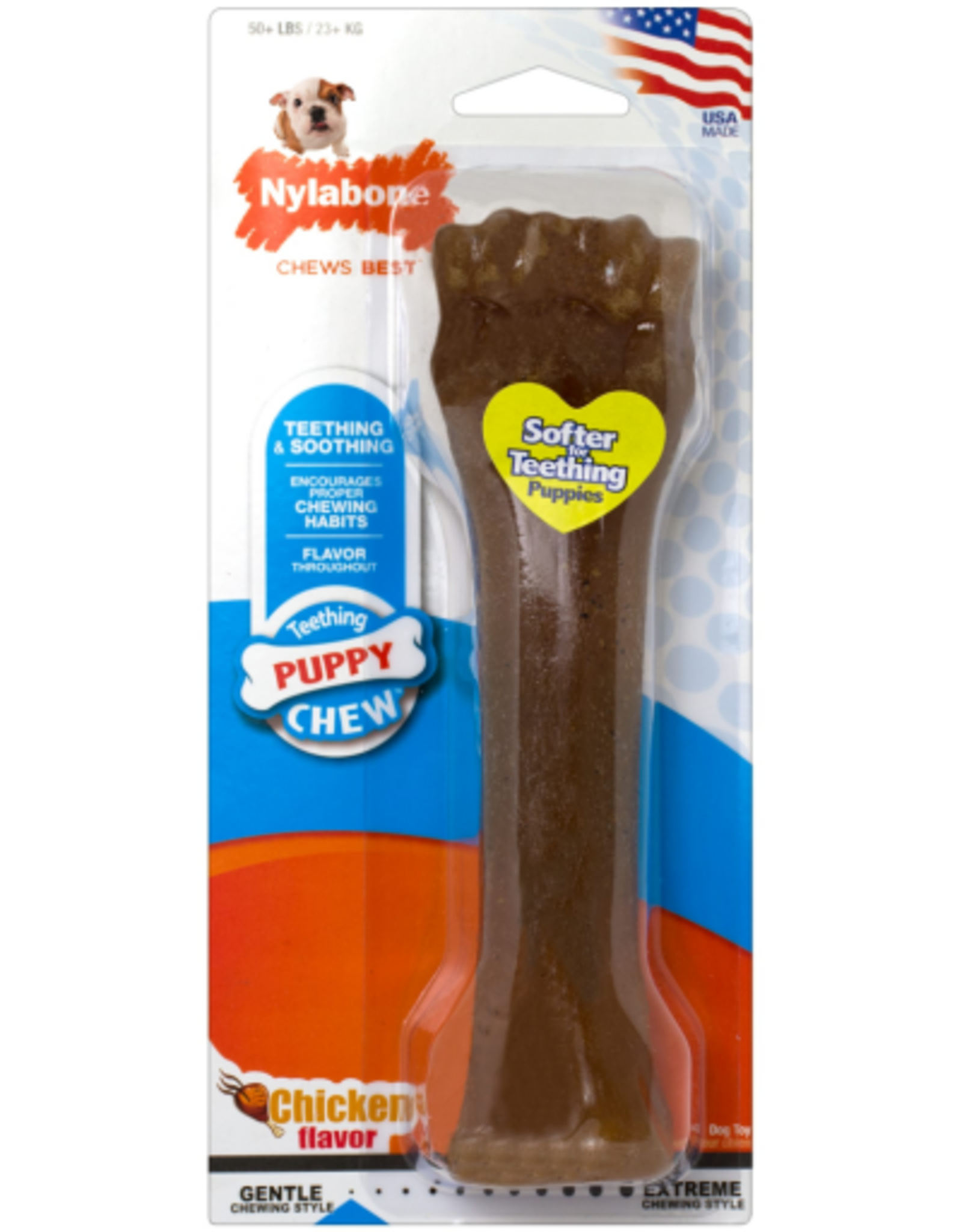 Nylabone Nylabone Just for Puppies Teething Chew Classic Bone Chicken - X-Large