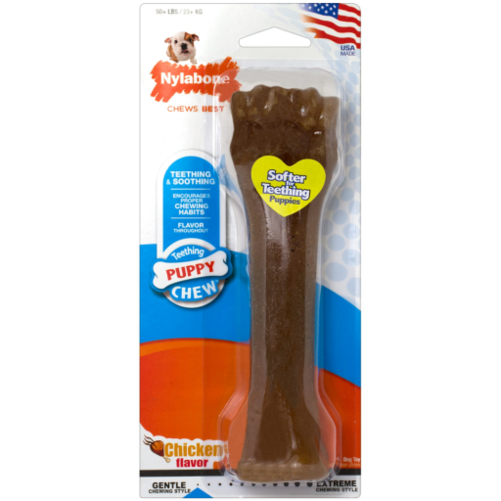 Nylabone Nylabone Just for Puppies Teething Chew Classic Bone Chicken - X-Large