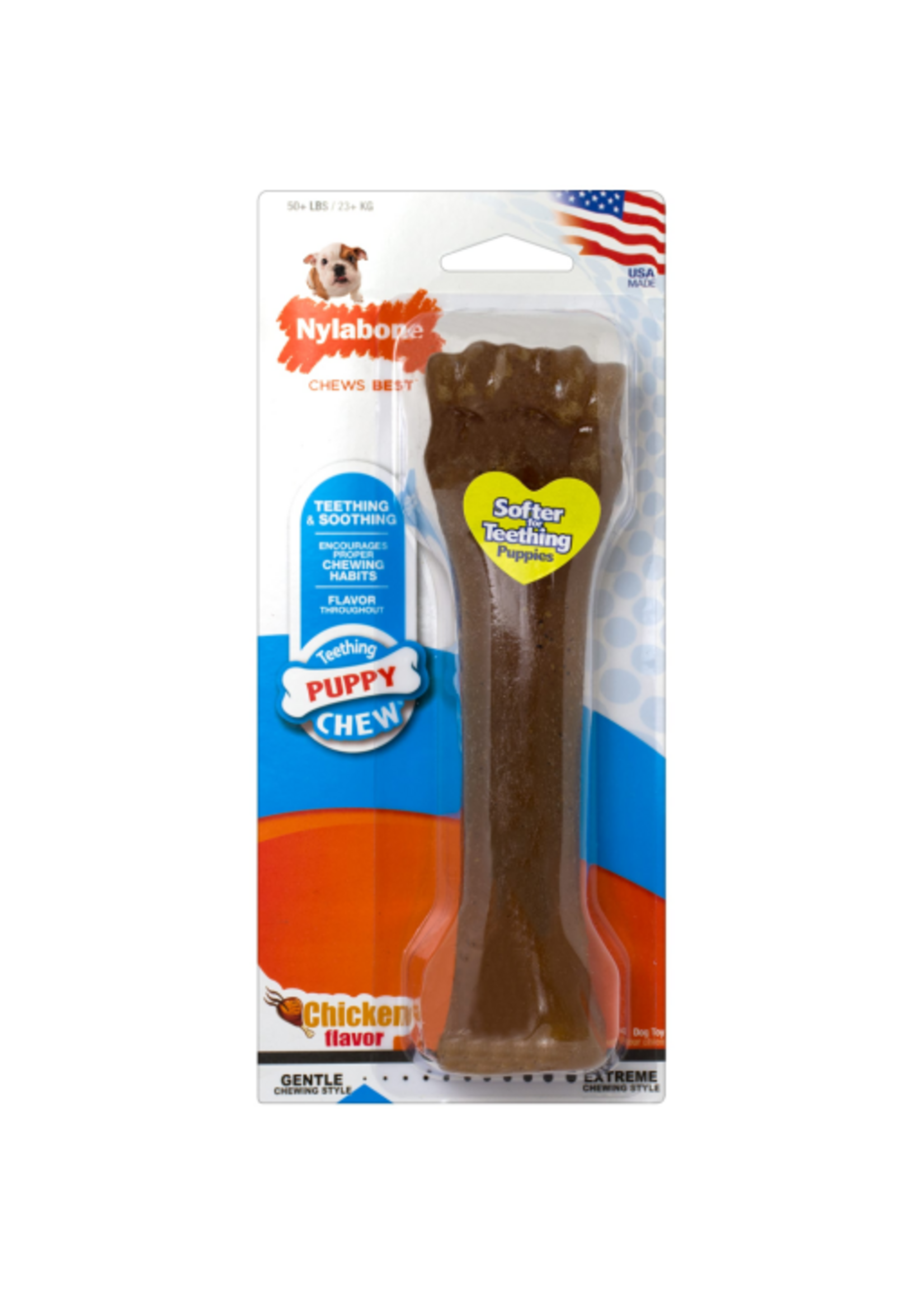Nylabone Nylabone Just for Puppies Teething Chew Classic Bone Chicken - X-Large