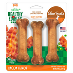 Nylabone Nylabone Healthy Edibles All-Natural Bacon Chew Treats 3 Pack - Small