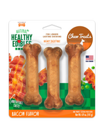 Nylabone Nylabone Healthy Edibles All-Natural Bacon Chew Treats 3 Pack - Small