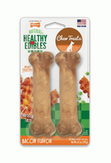 Nylabone Nylabone Healthy Edibles Longer Lasting Bacon Treats Wolf 2 count