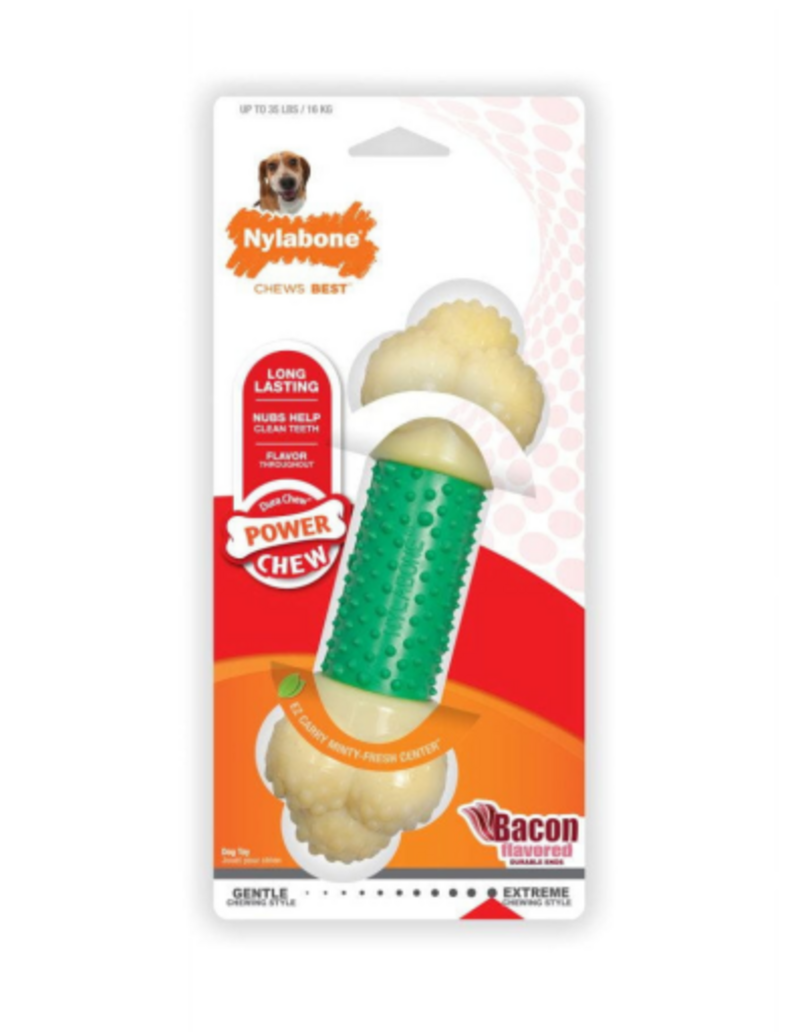 Nylabone NYLABONE DOUBLE ACTION CHEW-WOLF/MEDIUM