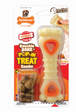 Nylabone Nylabone Power Chew Knuckle Bone & Pop-In Treat Toy Chicken - Medium
