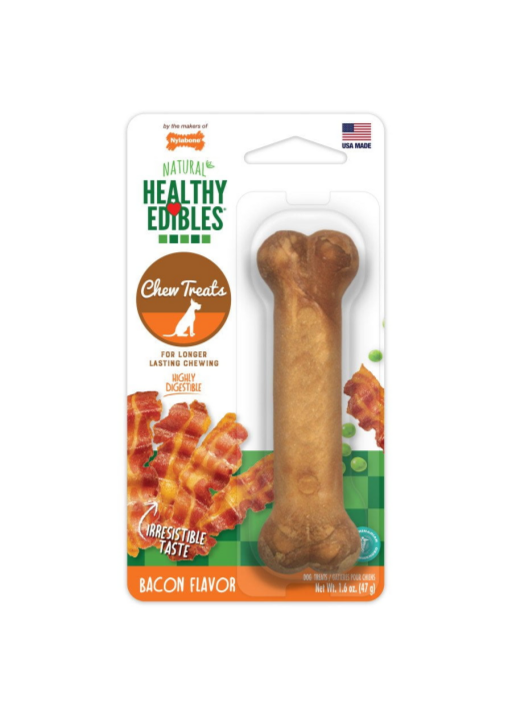 Nylabone Nylabone Healthy Edibles Wholesome Dog Chews - Bacon - Small