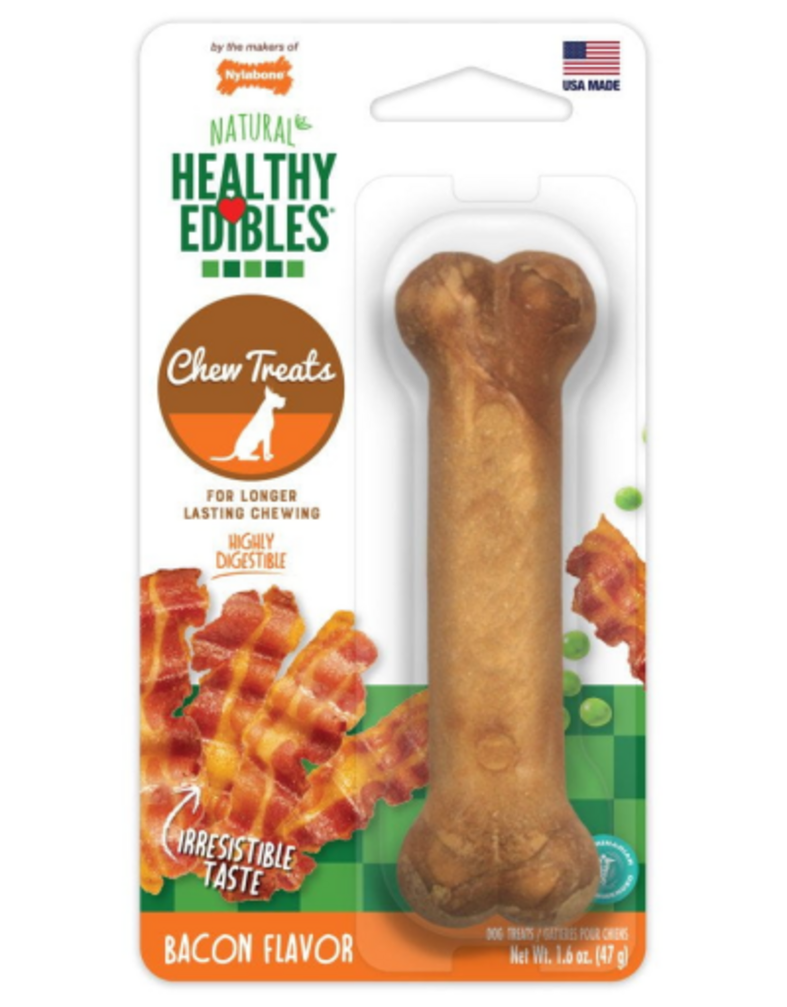 Nylabone Nylabone Healthy Edibles Wholesome Dog Chews - Bacon - Small