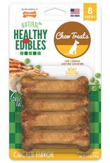 Nylabone Nylabone Healthy Edibles All-Natural Chicken Flavor Dog Chew Treats 8 Count - X-Small