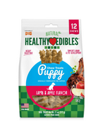 Nylabone Nylabone Natural Healthy Edibles Puppy Chew Treats - Lamb & Apple Flavor 12 Pack