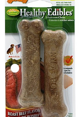 Nylabone NYLABONE EDIBLE ROAST BEEF WOLF-MEDIUM 2PK