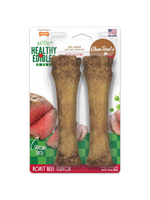 Nylabone Nylabone Healthy Edibles Roast Beef Flavor Chew Dog Treats 2 Pack - X-Large