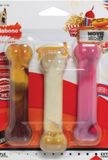 Nylabone Nylabone Flavor Frenzy Power Chew Dry Dog Toy Chili Cheese Dog Popcorn & Cherry - Small 3 Pack