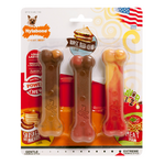 Nylabone Nylabone Flavor Frenzy Power Chew Triple Pack Pancakes & Sausage Roast Beef Club & Lasagna - X-Small