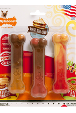 Nylabone Nylabone Flavor Frenzy Power Chew Triple Pack Pancakes & Sausage Roast Beef Club & Lasagna - X-Small