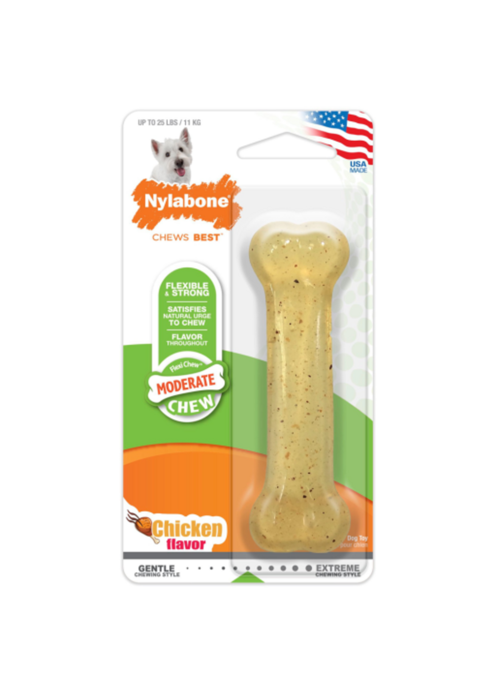 Nylabone NYLABONE FLEXIBLE CHICKEN- REGULAR