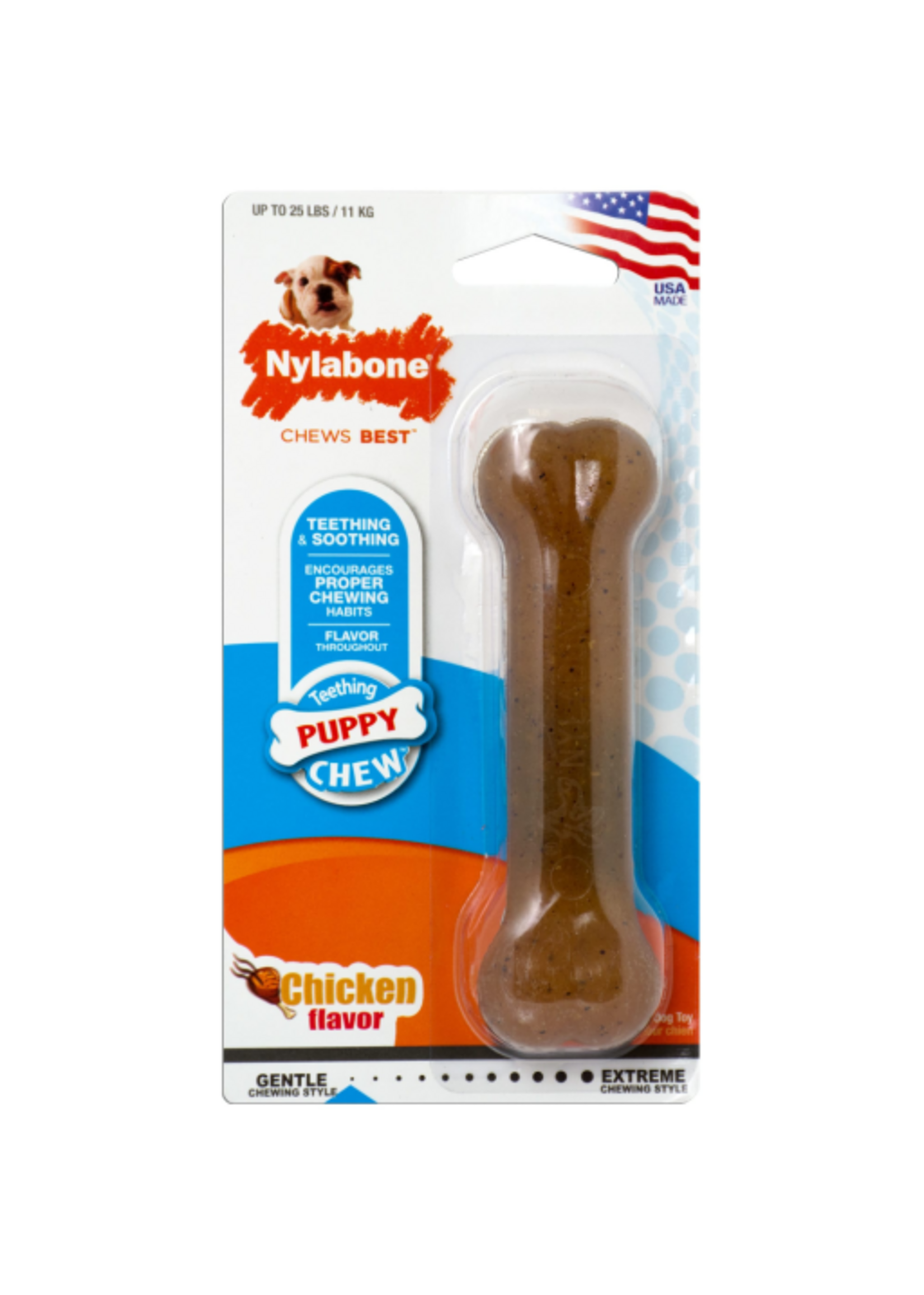 Nylabone NYLABONE FLEXIBLE PUPPY BONE-REGULAR