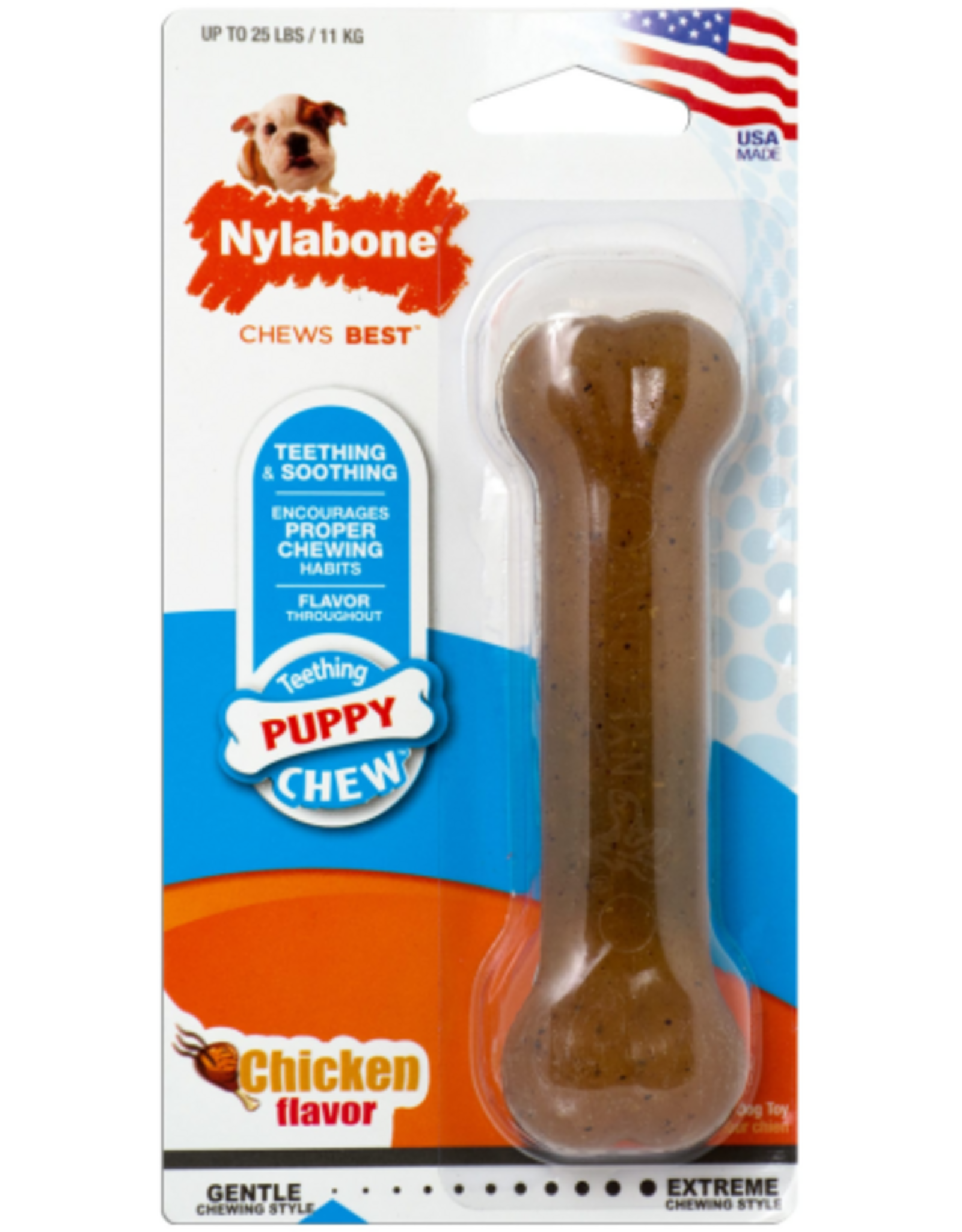 Nylabone NYLABONE FLEXIBLE PUPPY BONE-REGULAR